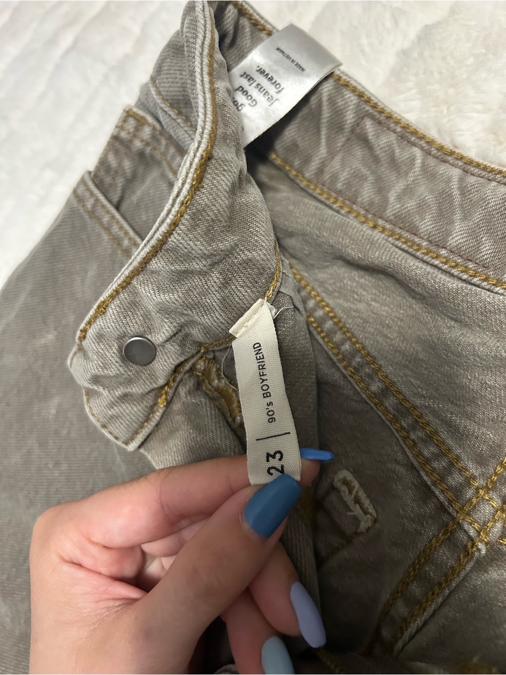 Pacsun 23W khaki/tan high rise jeans - Picture 4 of 4